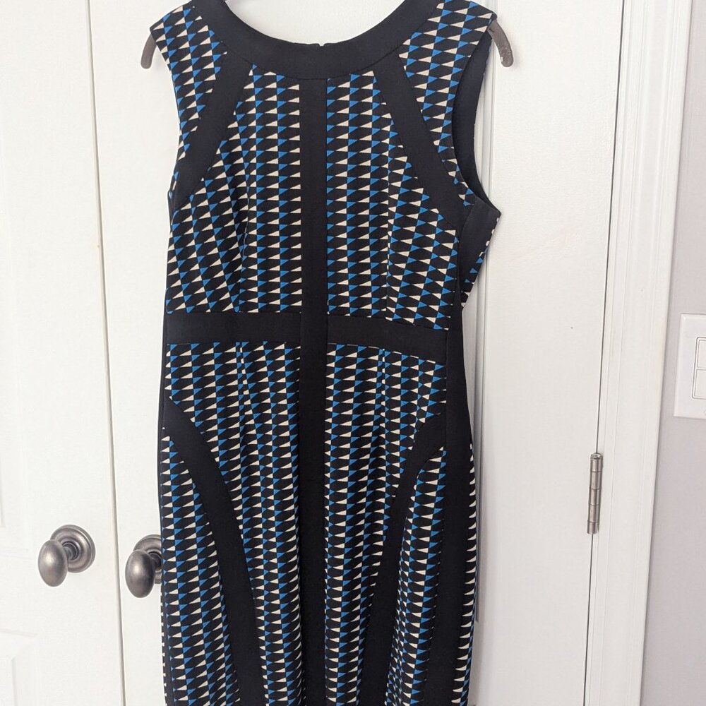 Donna Morgan Geometric Print Sheath Dress